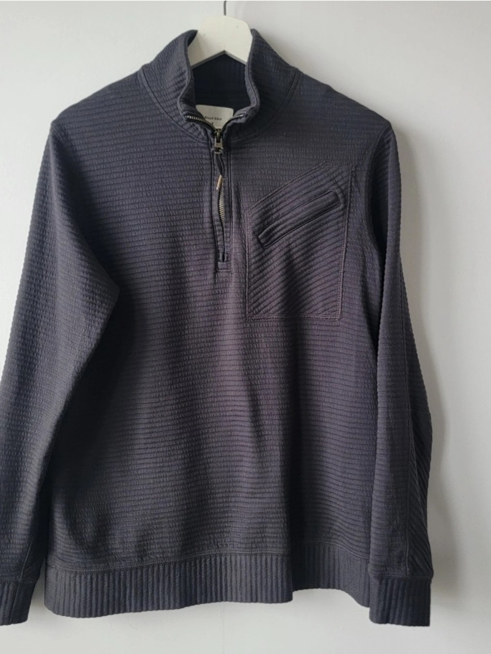 Billy Reid Men's Quarter-Zip Sweater in Brown